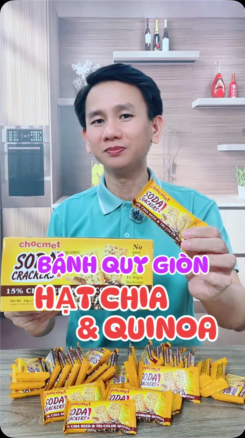 Bánh Quy Hạt Chia & Quinora giòn tan càng ăn càng ngon, ăn là mê #TikTokAwardsVN #taphoahaingo #tiktokvideo #tiktokshop #chocmet 