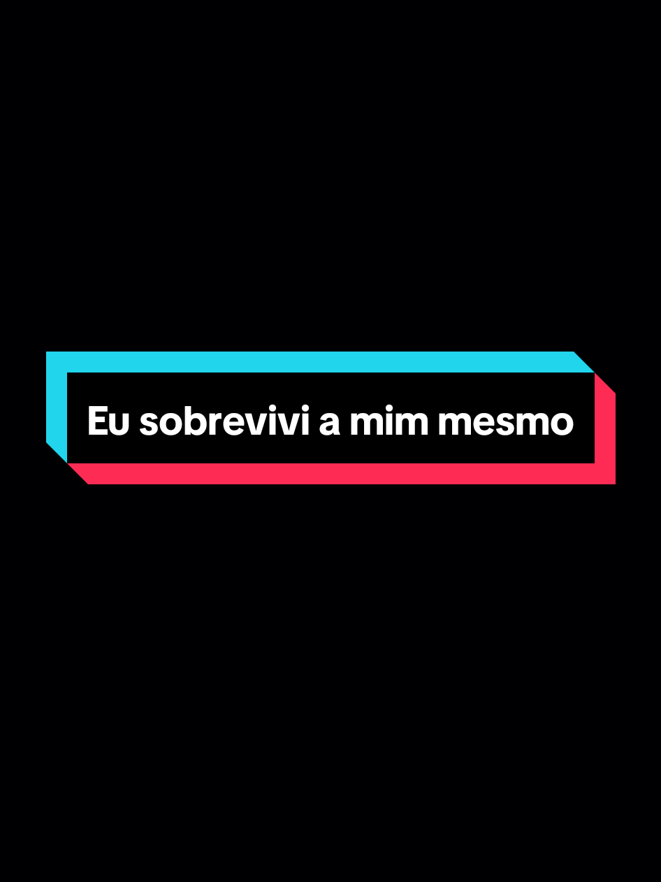 Eu sobrevivi a mim mesmo. #reflexion #motivation #frasesmotivadoras #frasesmotivacionais #aesthetic 