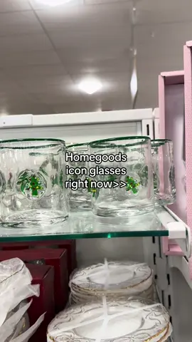 I’m so obsessed with icon glasses😍 #homegoods #iconglasses #homegoodsfinds #boujeeonabudget #dupes 