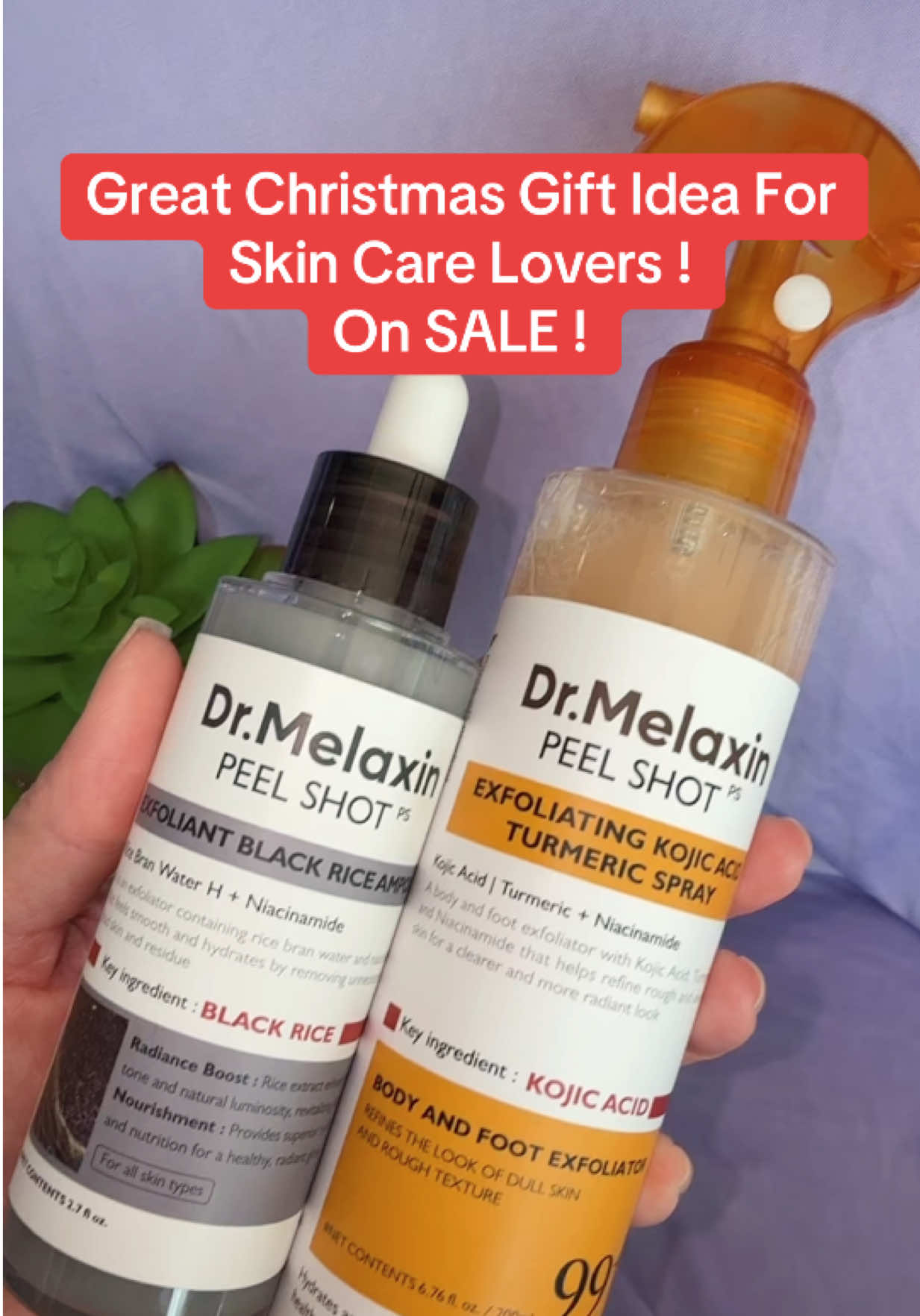 Dr. Melaxin peel shot duo for face and body  is a must have to your Korean skincare routine to remove white heads, back heads, and gently exfoliate! Gift idea for Xmas ! 🤶 @Dr.Melaxin Global  #drmelaxin #peelshot #skincare #tiktokshopcreatorpicks #blackhead  Posted 10/13/2025 . Results may vary. Prices and promos accurate at time of posting and may change.