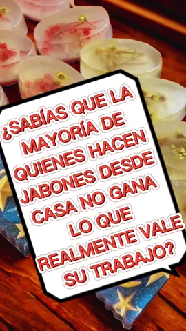 ¿Cobrás lo que realmente vale tu trabajo?” 💰🧼 Muchos que hacen jabones desde casa no ganan lo que deberían 😔 No por falta de talento, sino por no saber cuánto cuesta su tiempo ⏳ Cuando aprendes a calcular ingredientes, horas y presentación, tus jabones dejan de ser un hobby y se vuelven un negocio real 💪 💬 Comentá 👇 si alguna vez sentiste que tu esfuerzo valía más de lo que cobraste. #soapmakingtiktok  #jabonescaseros  #jabonesdecorativos  #jabonesartesanales  #jabonesdeglicerina  #hechoamano  #velasartesanales  #velasaromaticas  #jaboneshechosamano  #soapaddict  #artesania #hechoconamor  #emprendeconjabones 