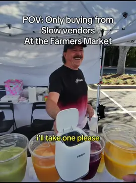 He makes an amazing Mexican horchata! Giving back to the community part 40 #pov #farmersmarket #wholesome #localbusiness #vendor 