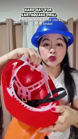Hardhat heavy duty for heads protection during earthquake drill #hardhat #hardhatforkids #hardhatforearthquakedrill #earthquakedrill #heavydutyhardhat 