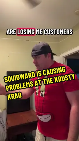 SPONGEBOB TRIED TO WARN SQUIDWARD! #fyp #spongebob #squidward #mrkrabs #krustykrab 