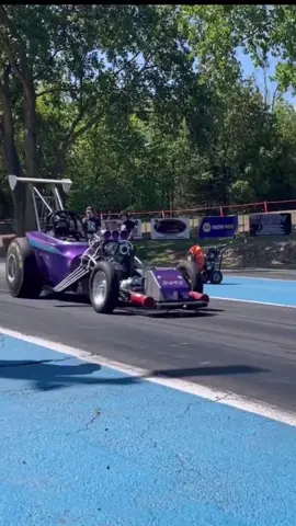 Blown Altered Laying Down Some Rubber at the Nostalgia Drags! #2hacksgarage #wow #supercharged #oldschool #dragstrip #sendit #throttle #rpm #burnout #smoke #altered