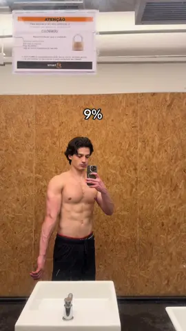 O primeiro vídeo foi gravado em 04/08. O segundo, exatamente dois meses depois 04/10. #foco  #treino   #processo #gym  #bodyfatpercent 