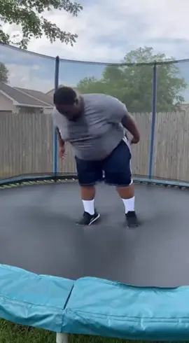 He broke my trampoline#trampoline #broken #bigback #fat #ai 