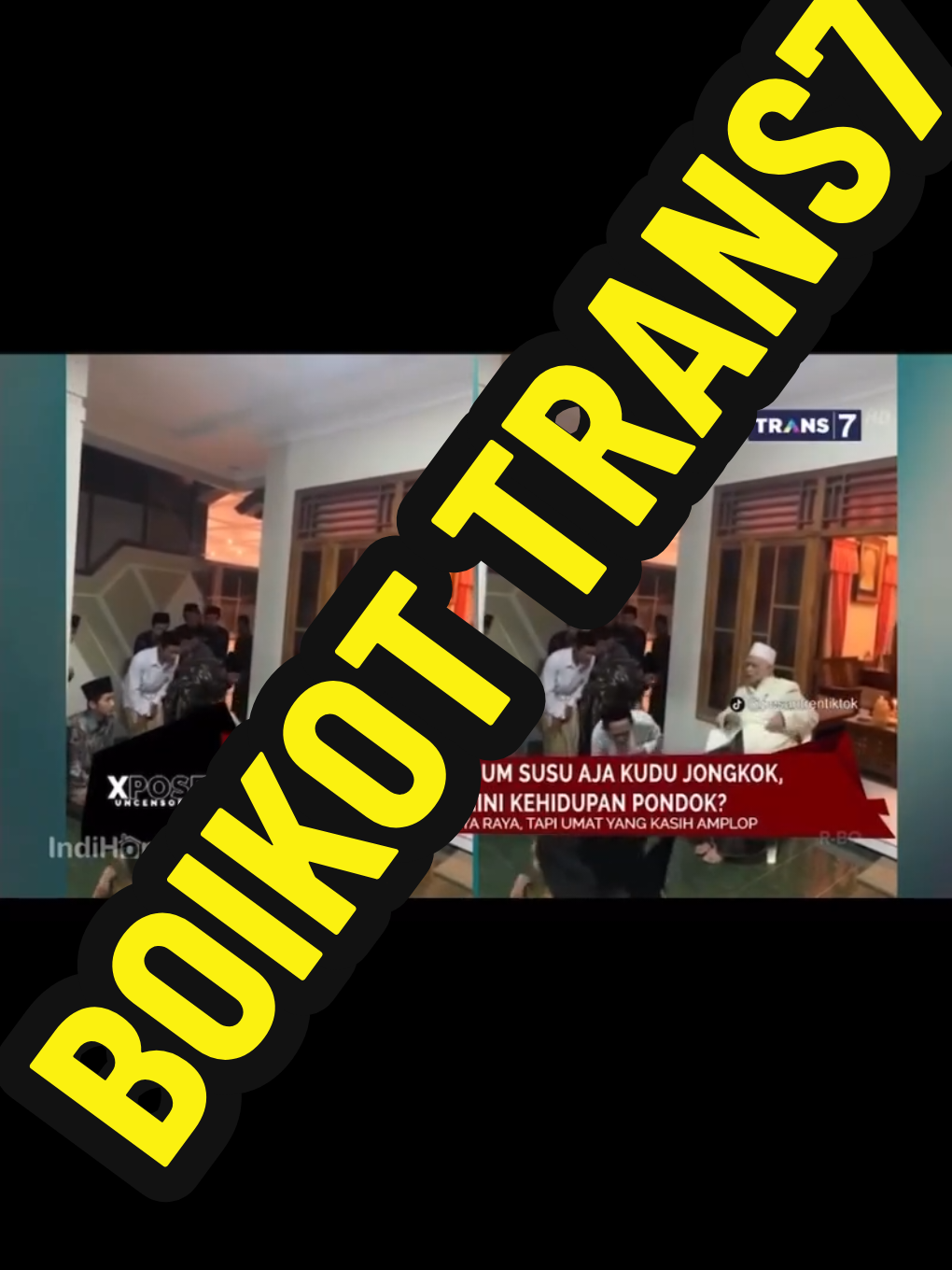 Mari kita boikot trans7 yg telah merendahkan marwah santri Kyai dan pesantren yg ada di indonesia #boikottrans7 #trans7 #pesantren #santripondok #fitnah 