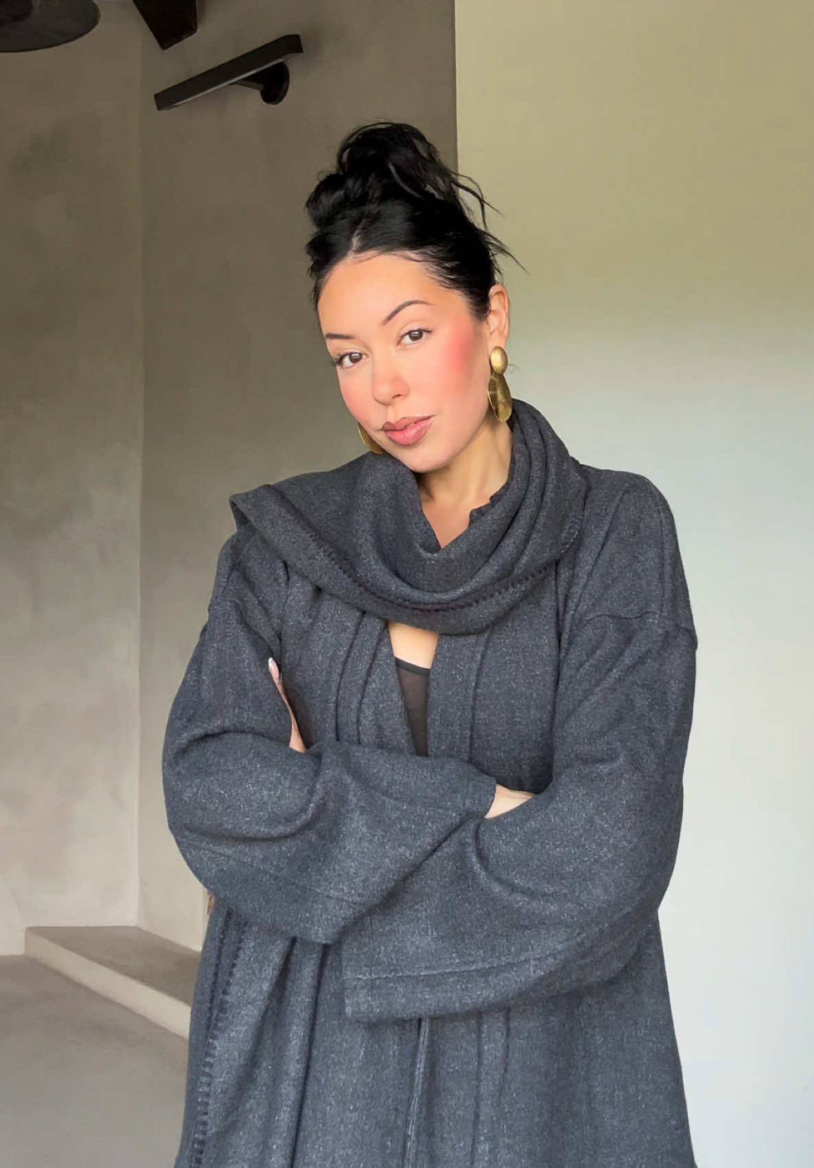Scarf shawl jacket comfy combo?! SAY LESS @OGLmove_official @Oglmove_US 