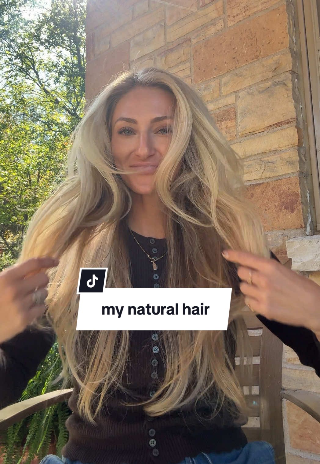 Do we want hair tutorials? #hairtok #mominfluencer #hairstyle #blowoututorial #naturalblonde 