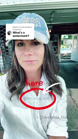 Replying to @Jim Busby the name stamp. Now if any pictures or tiktoks are downloaded my username will be stamped on it. #watermark 