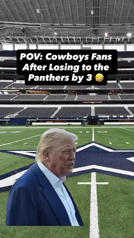 Cowboys fans: ‘we only lost by 3!’ Bro, you lost to the PANTHERS 😭 pack it up. #nfl #nflmemes #cowboys #panthers #fantasyfootball 