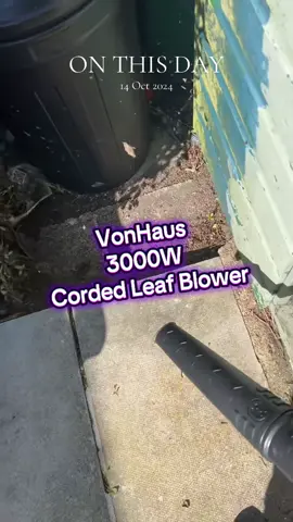 VonHaus 3000W Corded Leaf Blower #VonHaus #Corded #LeafBlower #onthisday #TikTokMadeMeBuyIt @Vonhaus 