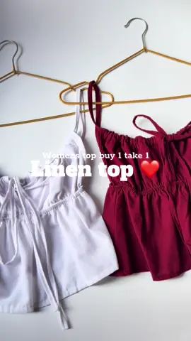 Womens top linen! buy 1 take 1 peplum top grab yours super affordable! 🙈 #womenstop #buy1take1 #peplumtop #linentop #OOTD 