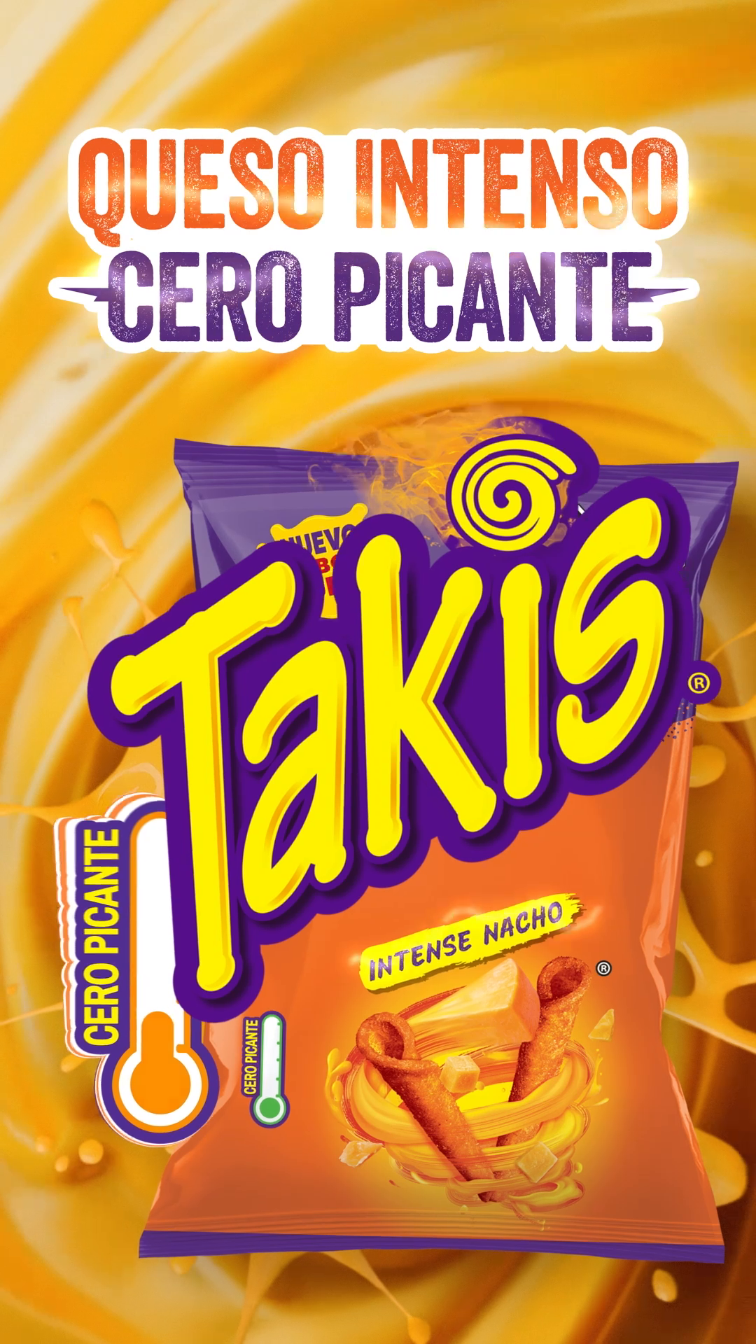 🚨La era Cero Picante ha comenzado: NUEVOS Takis® Intense Nacho🧀.