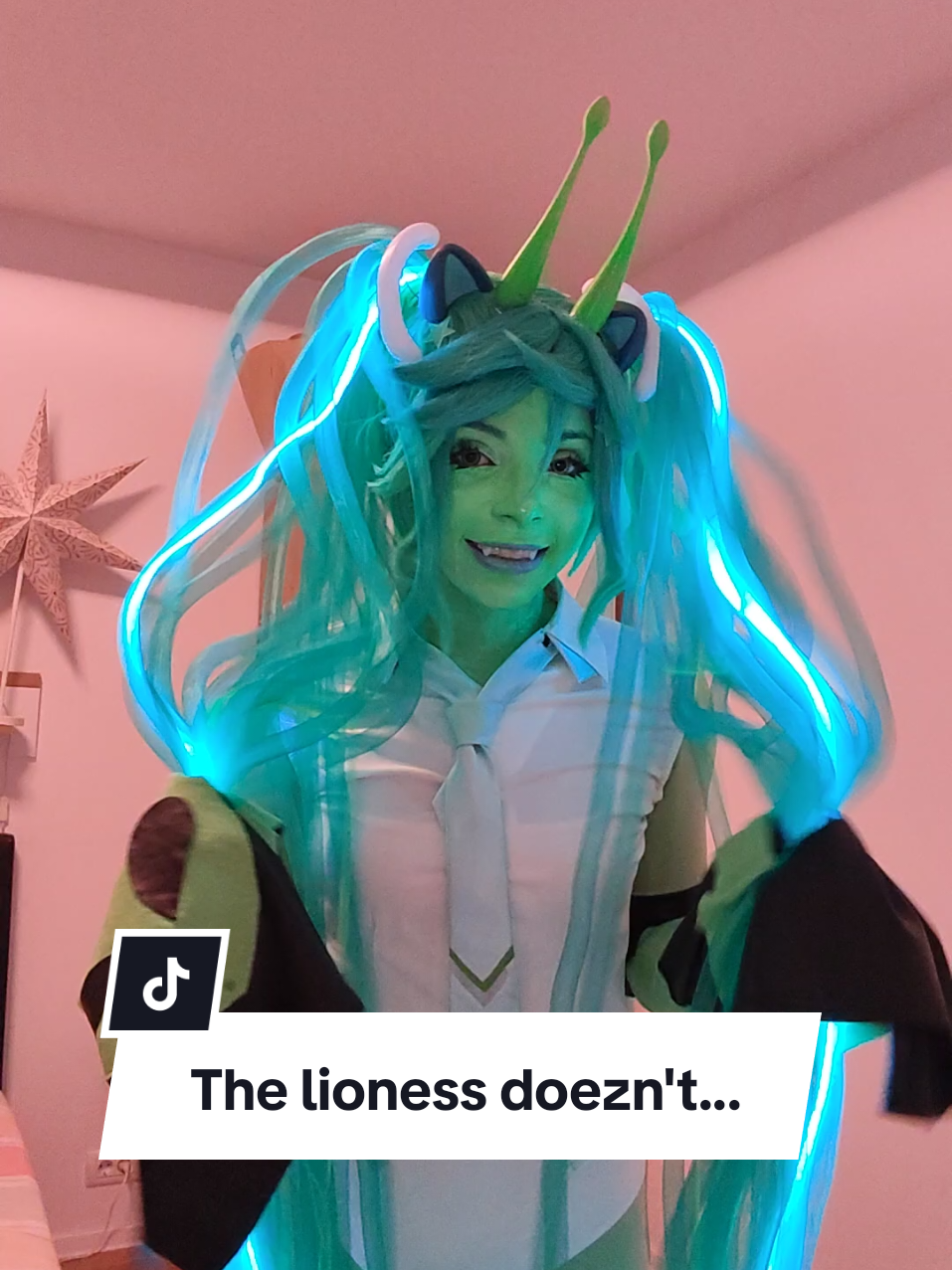 Cosplay is my freedom 🙏💚 #thelion #cosplaywig #hatsunemiku #mikucosplay #trendy