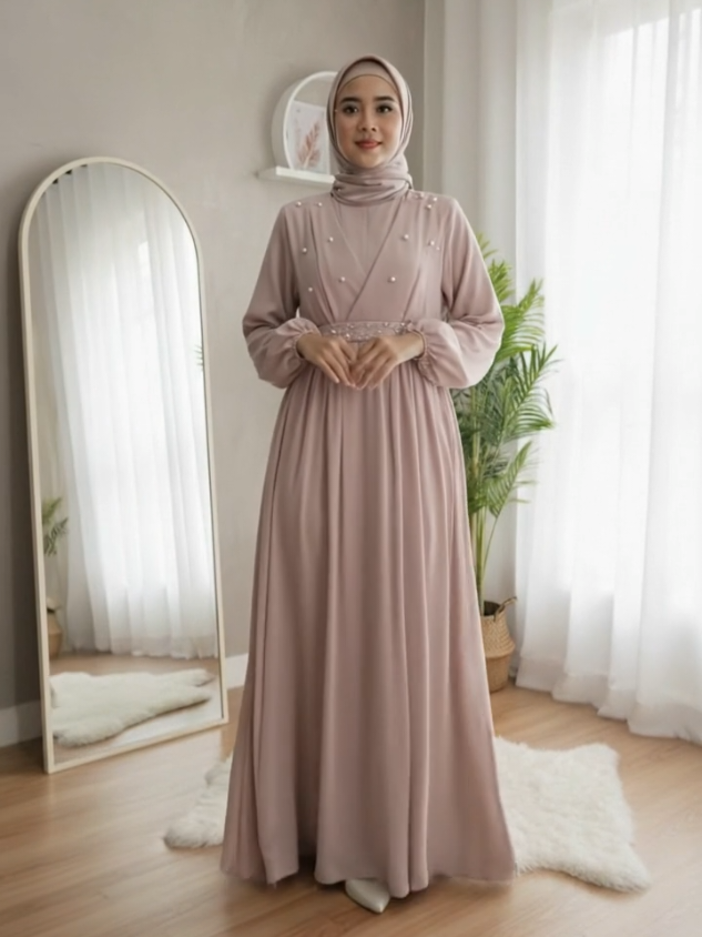 Gamis Ceruty Babydoll Premium  gaun maxi mewah lebaran dan kondangan #gamis #gamislebaran #gamiskondangan #gamismuslim #rekomendasigamis 