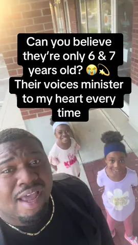 Can you believe they’re only 6 & 7 years old? 😭💫 Their voices minister to my heart every time. #viral #trending #trendingvideo #fyp #sing 