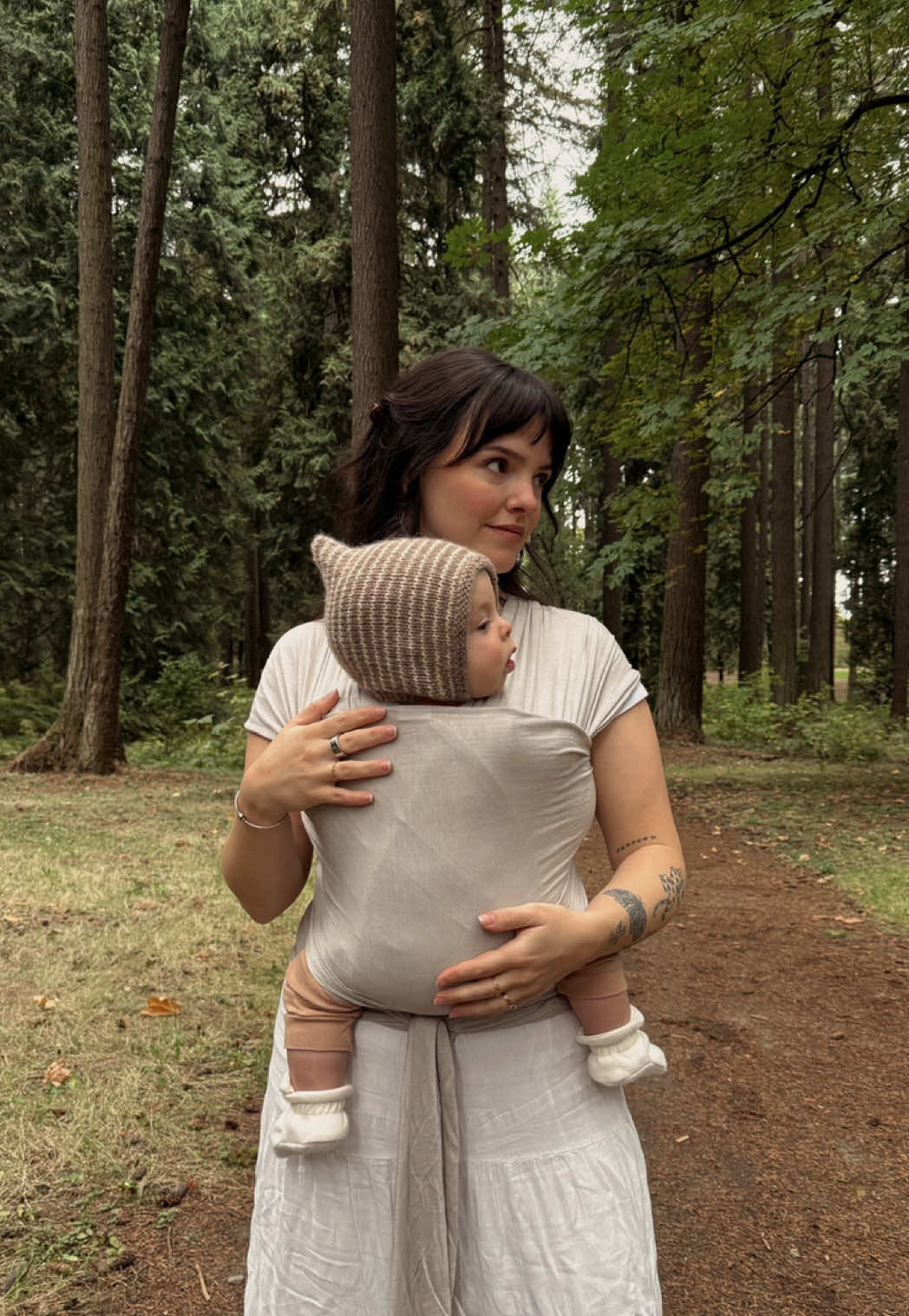 nothing compares to feeling his little heartbeat against mine🤎 i love love using my @Solly Baby wrap to keep him so close and snuggly! you can use the link in my bio if you want to save some money on one🫶🏼 forever grateful #sollypartner #babywearing #motherhood 