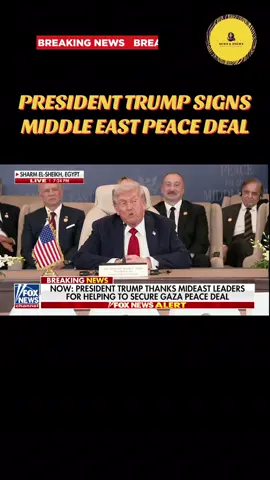 🚨BREAKING: President Trump SIGNS the Middle East PEACE DEAL, BRINGING PEACE to the region! 