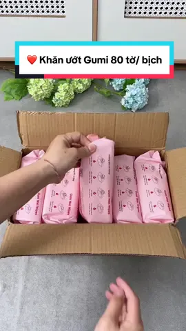 ❤️ Khăn ướt Gumi 80 tờ/ bịch đang có voucher còn hỗ trợ ship về tận nhà quá rẻ #khanuotgumi #cindythuytichcuc 
