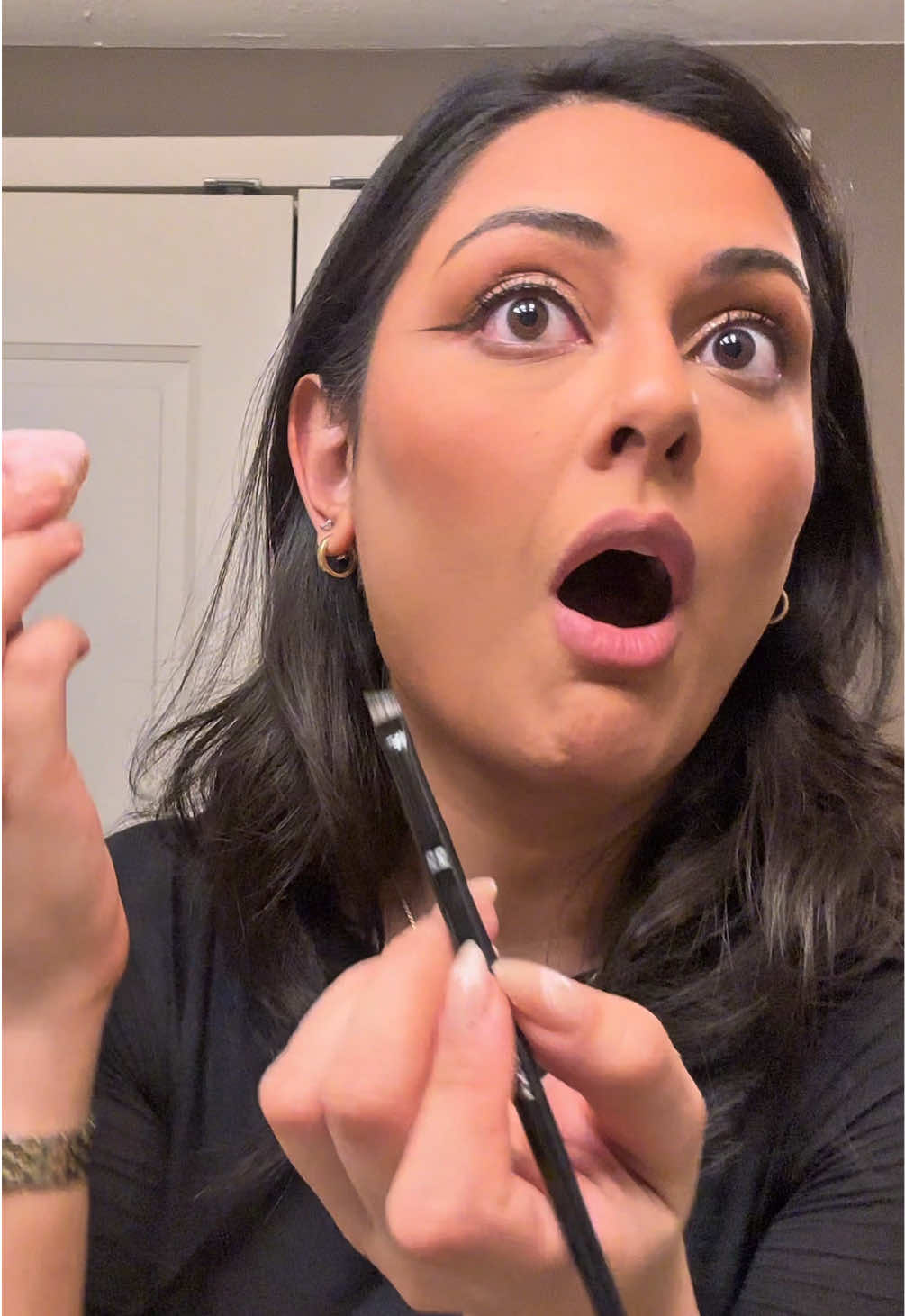 Chaotic wedding GRWM and just wait until I show you the outfit…  Used @NARS Cosmetics light reflecting foundation  @Patrick Ta Beauty @Kulfi Beauty @INGLOT Cosmetics on the eyes  @Saie blush  @Anastasia Beverly Hills contour  @Too Faced concealer  @Laura Mercier powder @Lilly Lashes lashes  @Maybelline NY tattoo liner  @maccosmetics highlighter  @Tower 28 Beauty mascara  @EADEM lip balm Mix of brushes from @IT Cosmetics @Morphe Cosmetics @Sephora Collection 