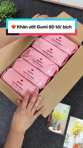 ❤️ Khăn ướt Gumi 80 tờ/ bịch đang có voucher còn hỗ trợ ship về tận nhà quá rẻ #khanuotgumi #cindythuytichcuc 