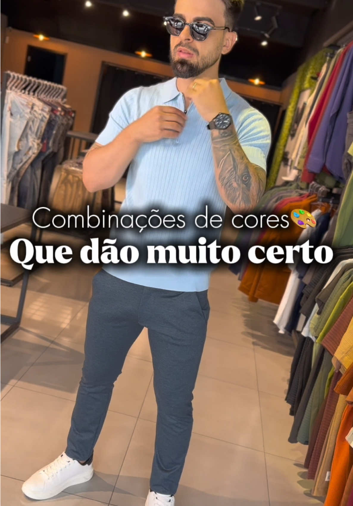Qual combinação você usaria?  #lojaderoupamasculina #suzanosp #lookmasculino 