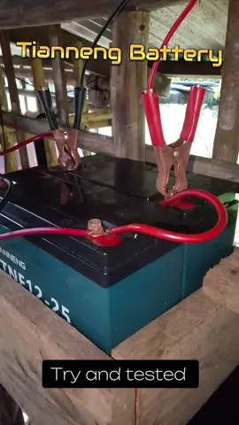 Wala akong masabi sa tianneng battery , legit sa quality kaya mdaming omoorder #solarbattery  #tianneng  #provenandtested 