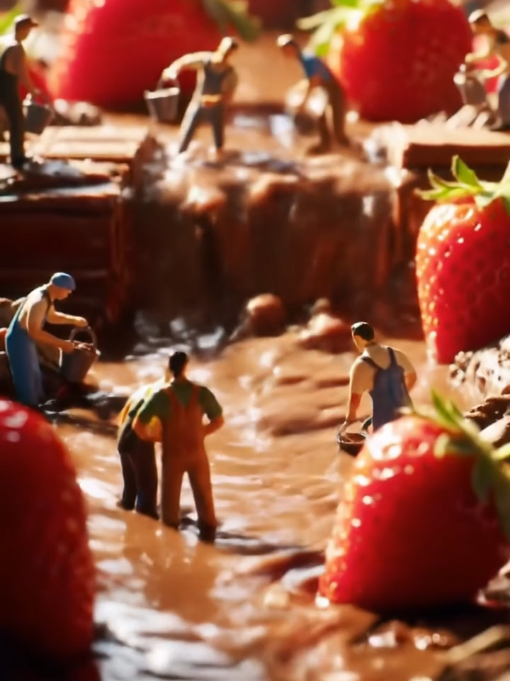 RIO DE CHOCOLATE Rio de Chocolate” é um fluxo delicioso de chocolate cremoso que encanta os sentidos. Perfeito para fãs de doces, trazendo prazer e diversão em cada mergulho de sabor. #MORANGOS #morangocomchocolate  #morangoscomaçucar