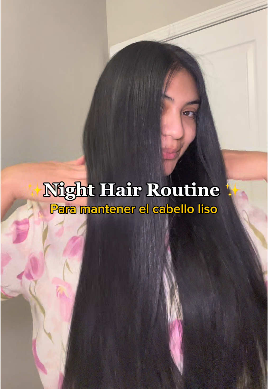 Rutina de cabello de noche para mantener el liso ✨ además así evitas que se te rompa el cabello ✨✨ @Dove Beauty & Personal Care  #cabellosinfrizz #rutinadecabello #cabellolisoperfecto #hairgoals #cabellobonito 