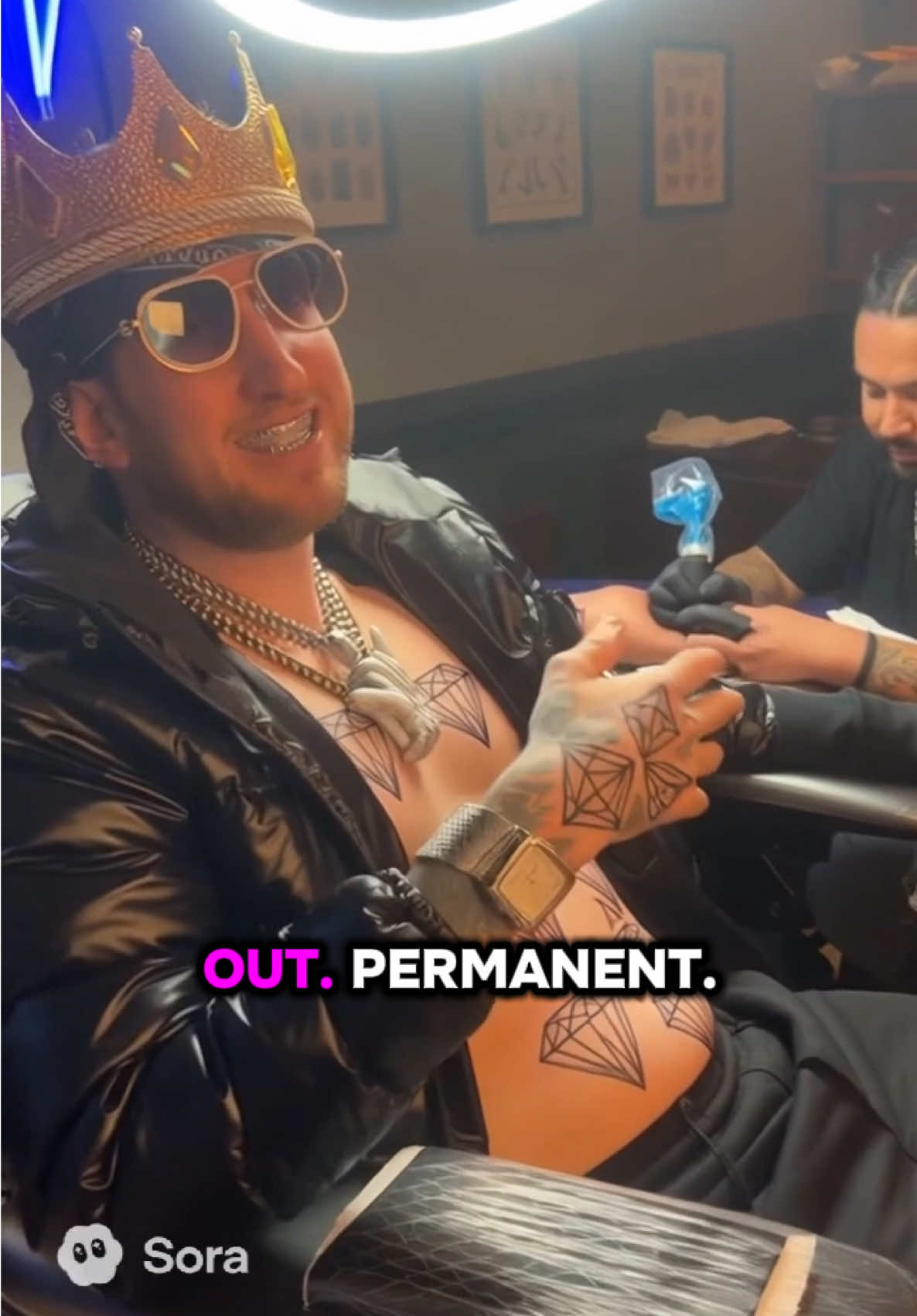 Getting diamonds tatted everywhere