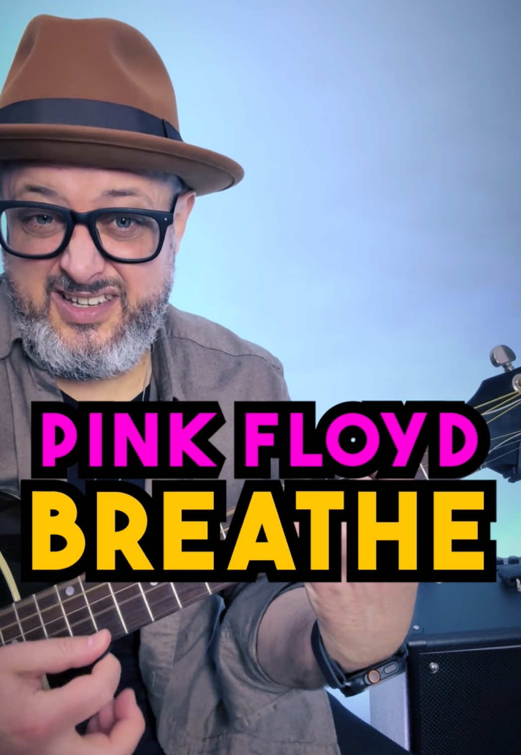 Float into that dreamy Pink Floyd vibe. In this quick lesson, you’ll learn how to play “Breathe” — one of the most iconic guitar parts ever written. We’ll break down the chords, groove, and that lush, psychedelic feel so you can sound just like Gilmour in minutes. Grab your strat, kick on a little reverb, and let’s get vibey.
