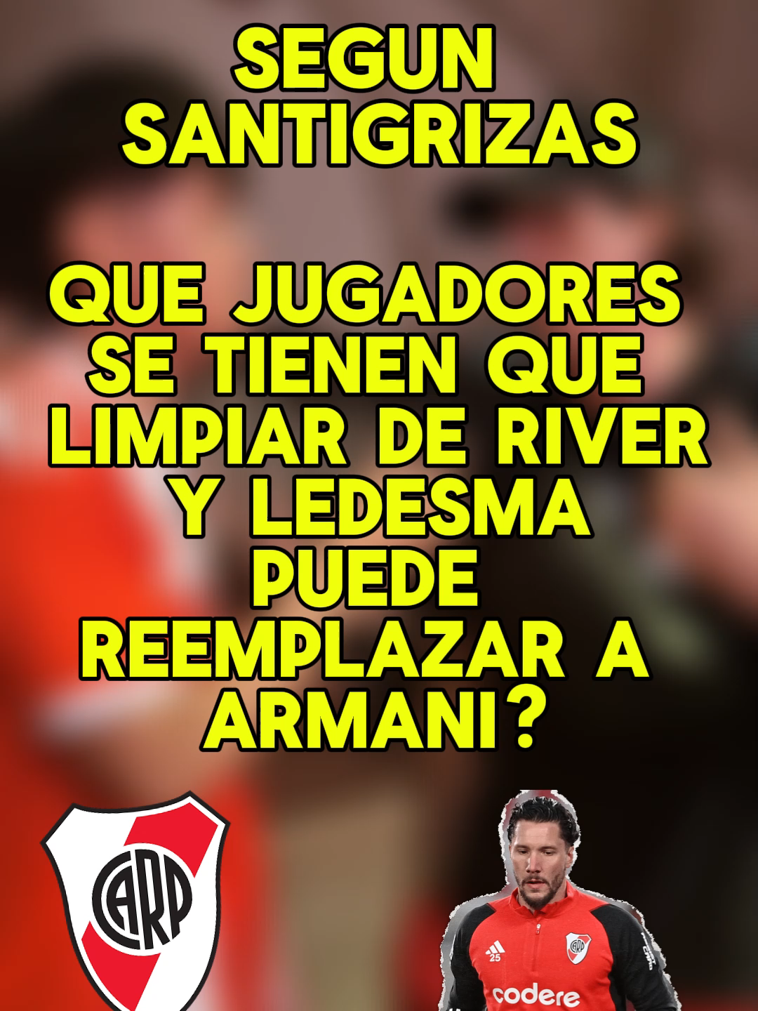 QUE JUGADORES LIMPIAR DE RIVER Y, ¿LEDESMA PUEDE REEMPLAZAR A ARMANI EN EL ARCO TITULAR PARA 2026? segun @santigrizas19 - #clipsdestreams #futbolargentino🇦🇷💙 #futbolargentino #riverplate #gallardo #marcelogallardo #ags #argentinagameshow #opiniones #analisis #notas #streamersargentinos #ligaargentina #copalibertadores #copaargentina #sarmiento #sarmientodejunin #ags2025 #Armani #francoarmani #ledesma #jugadores #enzoperez