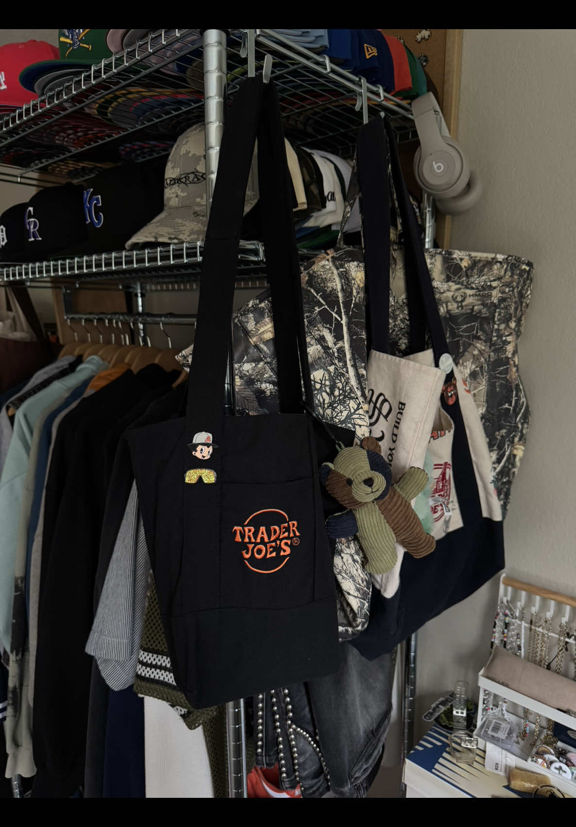 little tote bag upgrade #traderjoes #minitotebag #DIY #fyp  @Trader Joe's 