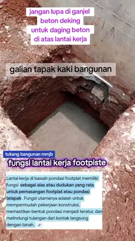 galian footplate tapak  ceker ayam bangunan #struktur 