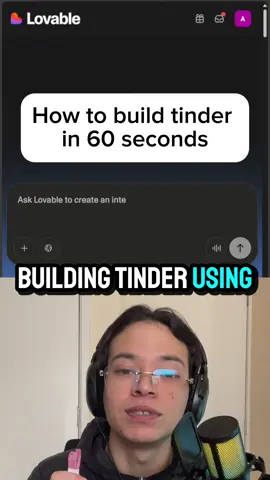 How to build tinder in 60 seconds using AI #techtok 