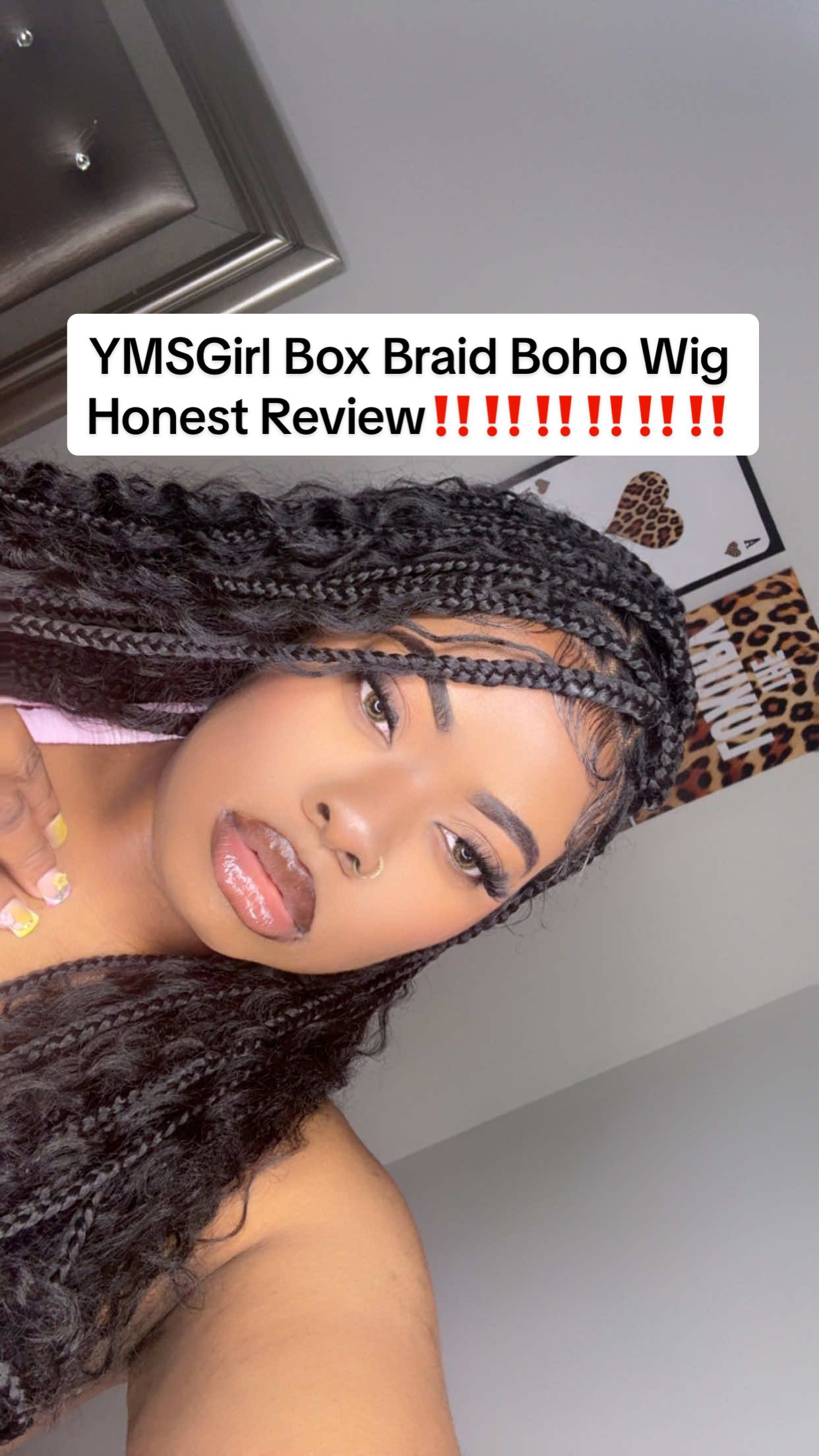 Here’s my raw and honest review on this boho box braid wig that i received complementary of @YMSGIRL Hair . This wig is a 36 inch full lace synthetic braided wig . This braided wig look super natural . I received so many compliments while wearing this wig . This wig is super easy to install as well #boxbraidwig #bohobraids #honestreview #wigreview #ymsgirlhair 