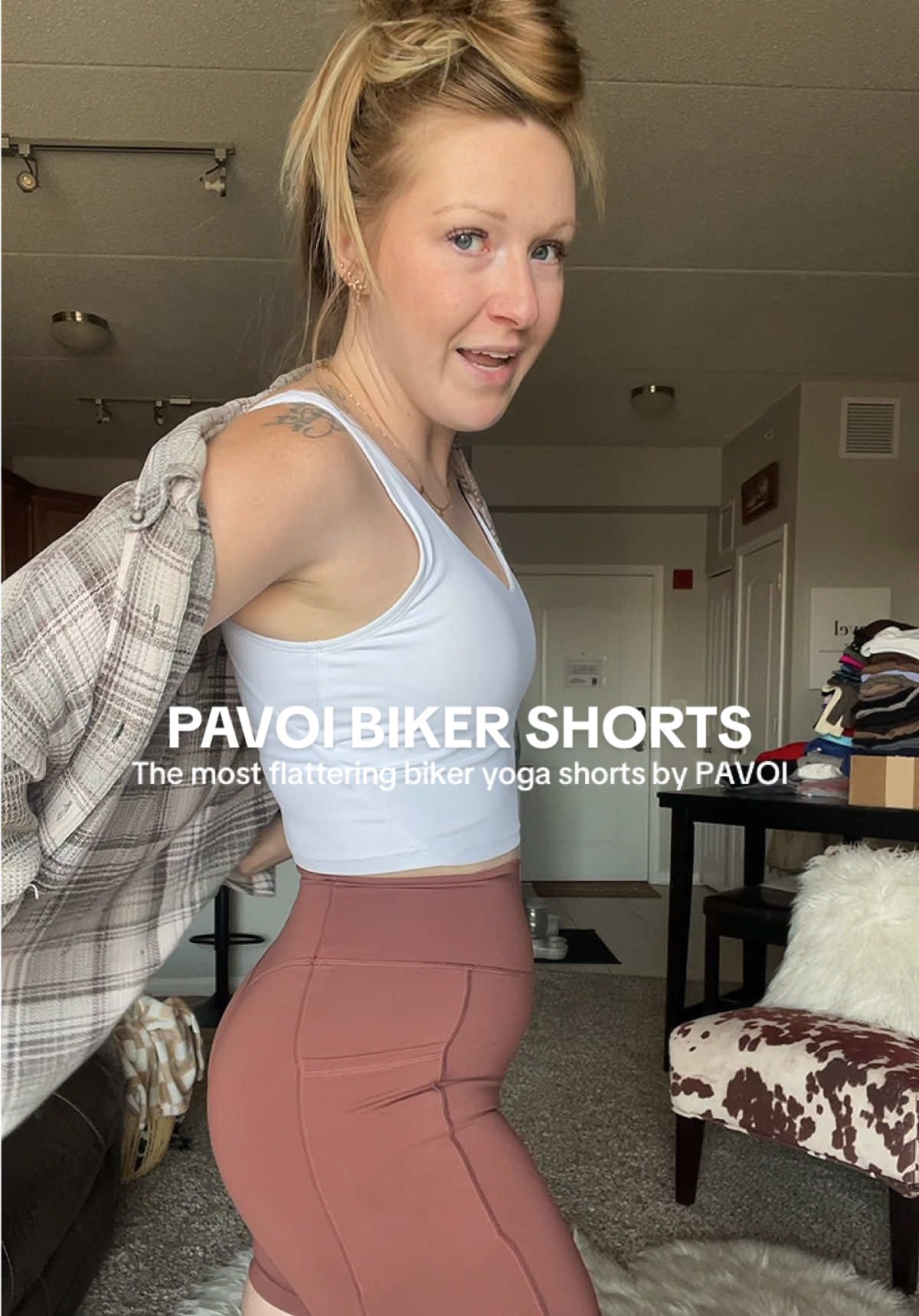 Obsessed, these are SO flattering 🤌🏼So many color options & run true to size - Wearing my true size medium! @Pavoi Active #workoutclothes #bikershorts #athleisure #activewear #athleisurewear 