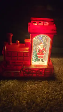 how cute is this Christmas train #christmasdecor #christmastrain 