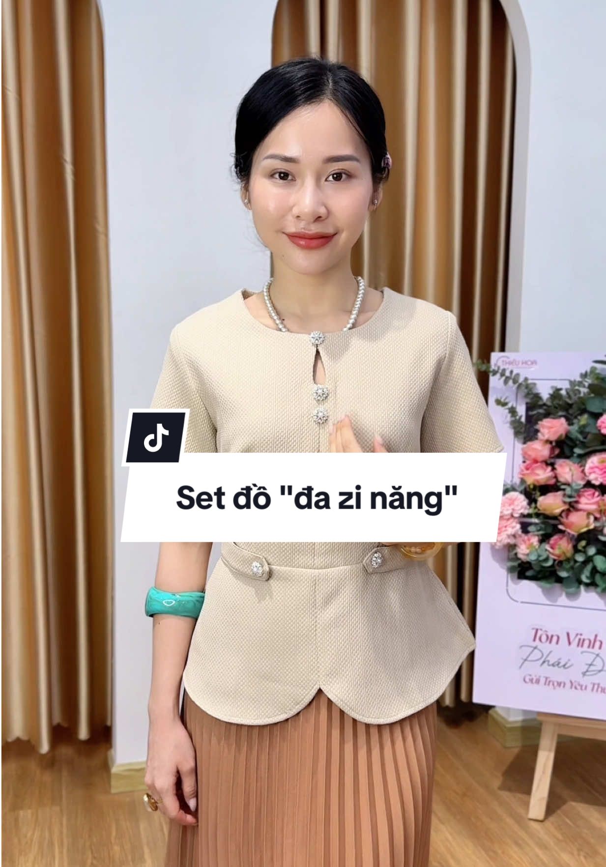 Set đồ cao cấp, áo cao cấp #thieuhoa #thoitrangtrungnien #thoitrang #qua20thang10 