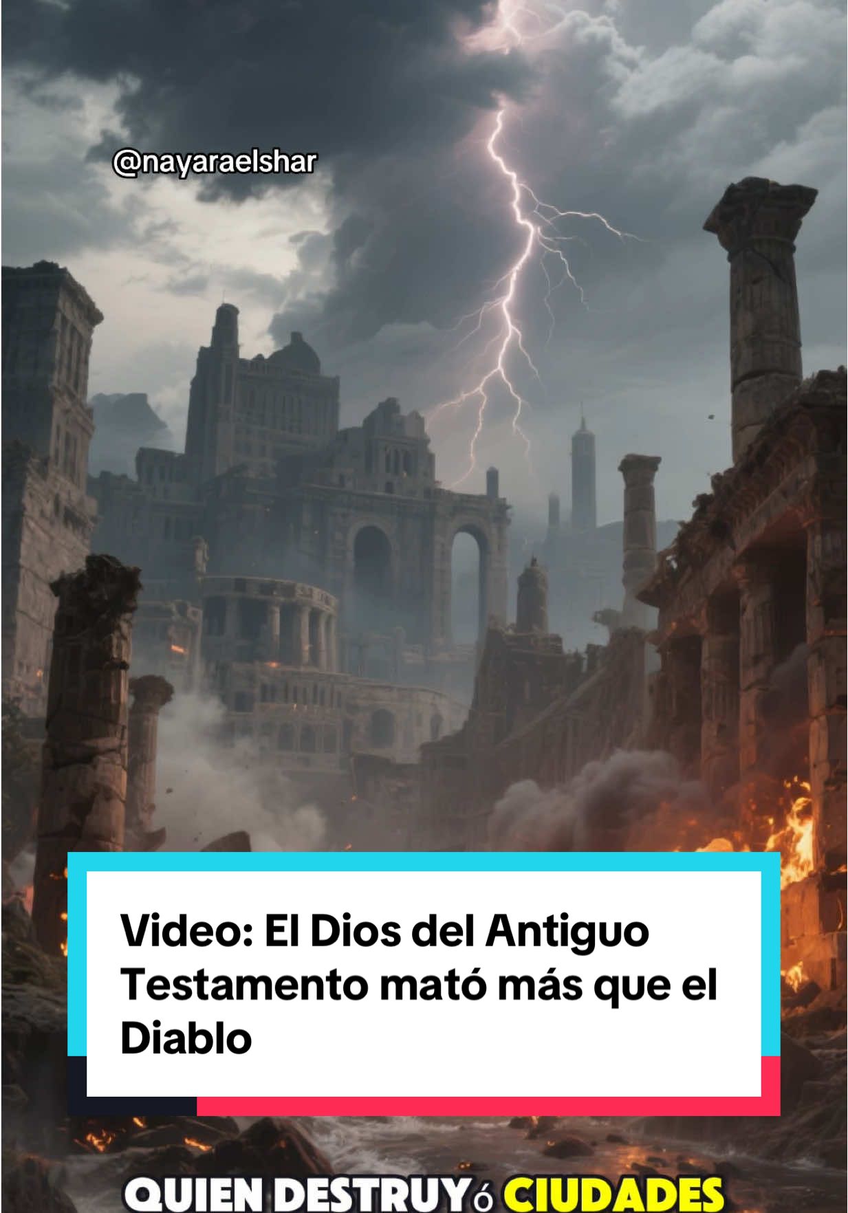 En la Biblia, el “Dios” del Antiguo Testamento mató más que el Diablo. Lo adoramos por miedo, no por amor. El verdadero Creador no necesita adoración… solo que recuerdes quién eres. #m#matrixr#religiónd#despertarg#gnosisverdadesinfiltrar