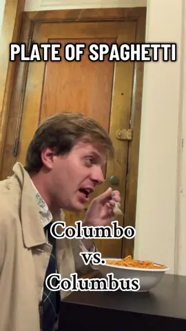 This truly was a Columbian Exchange #columbo #columbus #columbusday #columboday #spaghetti 
