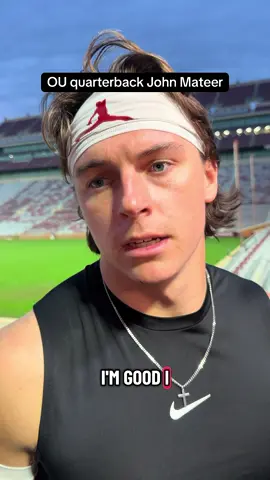 OU quarterback John Mateer said he is back practicing full-go after missing a lot of practice last week ahead of the Texas game. #Sooners #OUfootball 