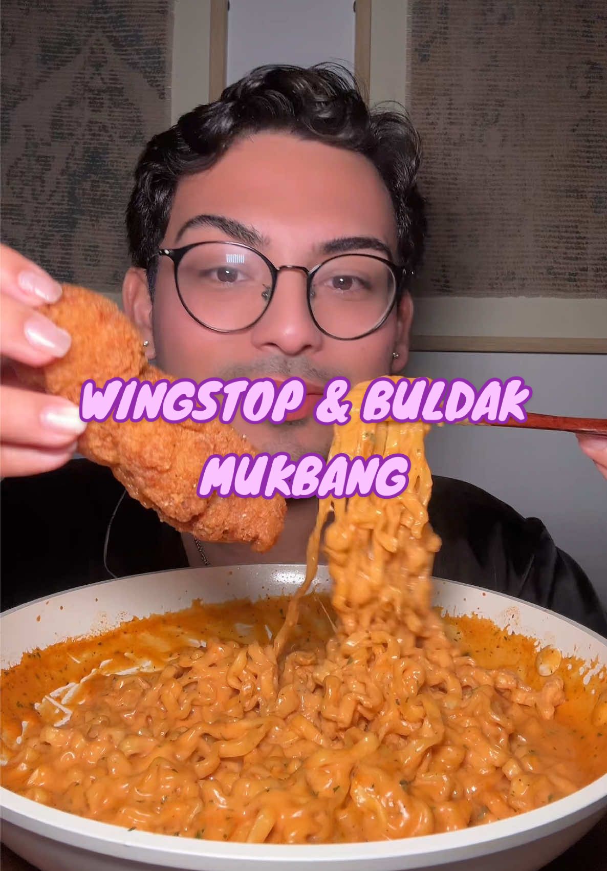 WingStop & Buldak Mukbang!! midnight cravings struck againnnuhhh!!  lets be besties on snap & insta 👉🏼 @joel.guzmann  backup: @JoelUnfiltered  #joelguzman #mukbang #mukbanger #foodtiktok #Foodie #FoodTok #asmreating #fyp #fypシ #chewingsound #eatingshow #wingstop #buldak #buldakcarbonara #buldakmukbang 