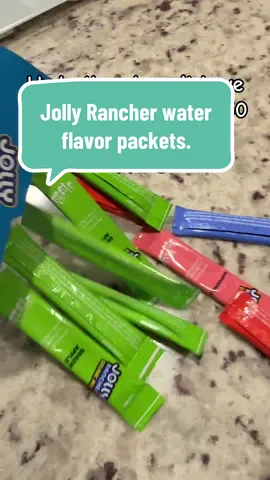 Jolly Rancher water flavoring packets. Hydration can be delicious and taste like candy without the sugar!! @Sincerely, Tiff  #water #flavoredwater #jollyrancher #waterflavor #hydration 