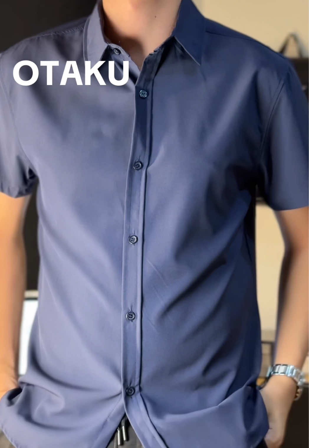 Otaku Upgraded Polo for men. Checkout na sa yellow basket! #otaku #otakuph #navybluepolo #poloformen #OOTD 