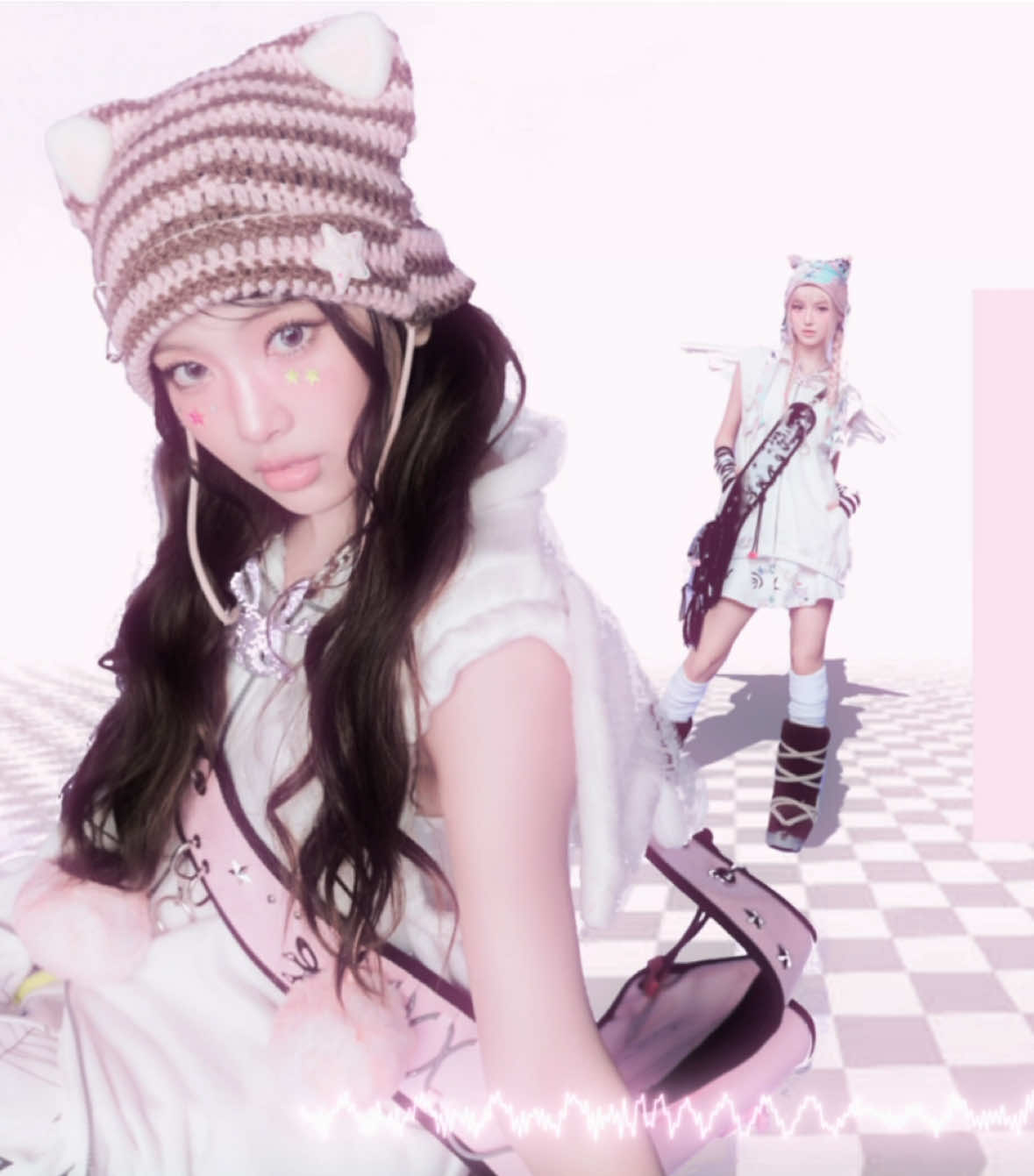 wait repost… i forgot somethint  ac teppil_ , audio spectrum @tiff, glitch haobinu  @nisa @P1HarmonyFan211119 @rose @crzn @ri #newjeans #newjeansedit #pubg 