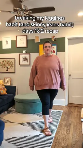 I've only posted a couple vids, but the confidence it's brought me is wild! yall have inspired me to keep working at finding clothes that fit right and aren't leggings or skinny jeans 😛 Any other mamas (or anyone, not just moms) out there trying to find their style again in these ever changing bodies? #workinprogress #plussize #plussizestyle #leggings #skinnyjeans 