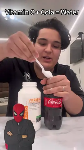 VC +Cola =Water?😨#shopspidertext #LifeHack 